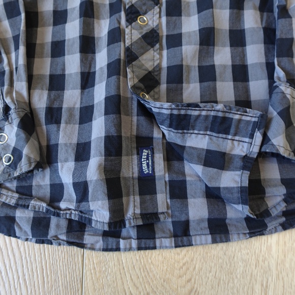 Signature by Levi Strauss Men’s Plaid Western Shirt • Long Sleeve • Snap Front L - Picture 2 of 5